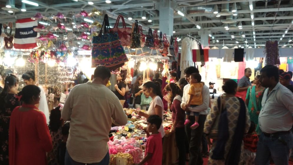 Visitors enjoying shopping at IIMTF Noida 2018